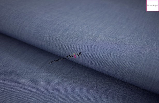 Wrinkle Free Cotton DENIM BLUE Dress Shirt