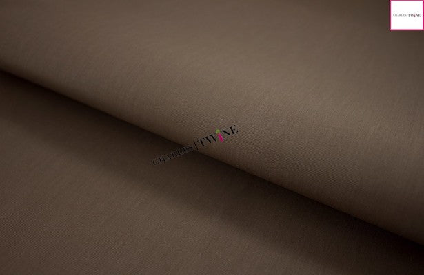 Wrinkle Free Cotton BROWN Dress Shirt