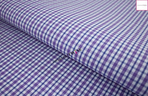 Wrinkle Free Cotton LAVENDER/NAVY/WHITE Plaid Dress Shirt